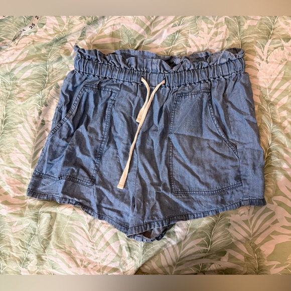 Gentle Fawn - Drawstring denim Shorts - Picture 1 of 7